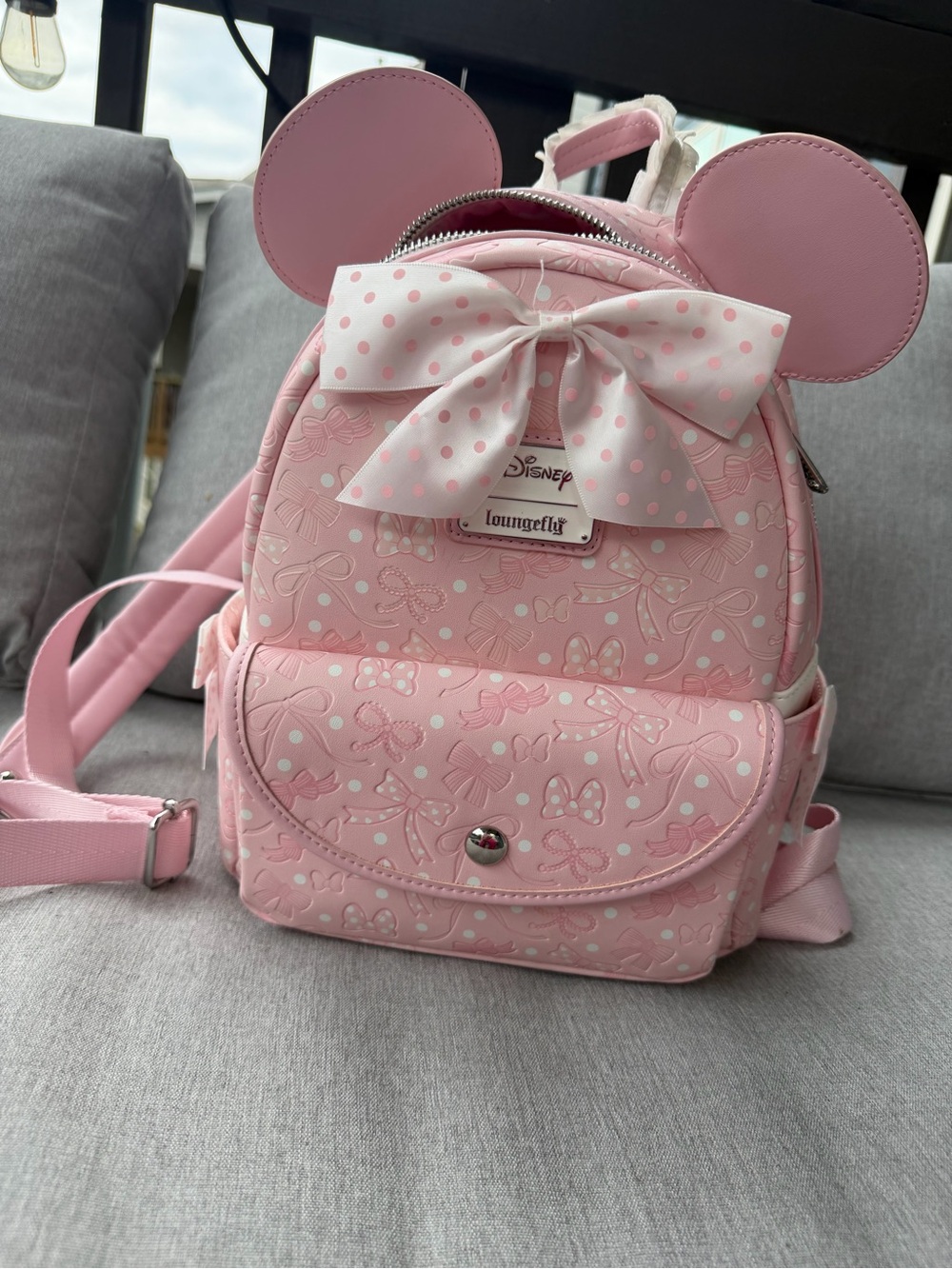 Loungefly Pink Minnie Interior Mini Backpack